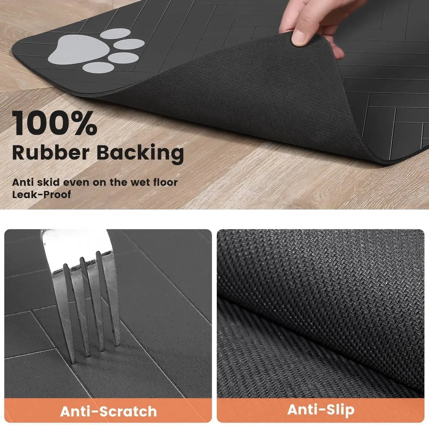 great rubber backing pet spills absorb