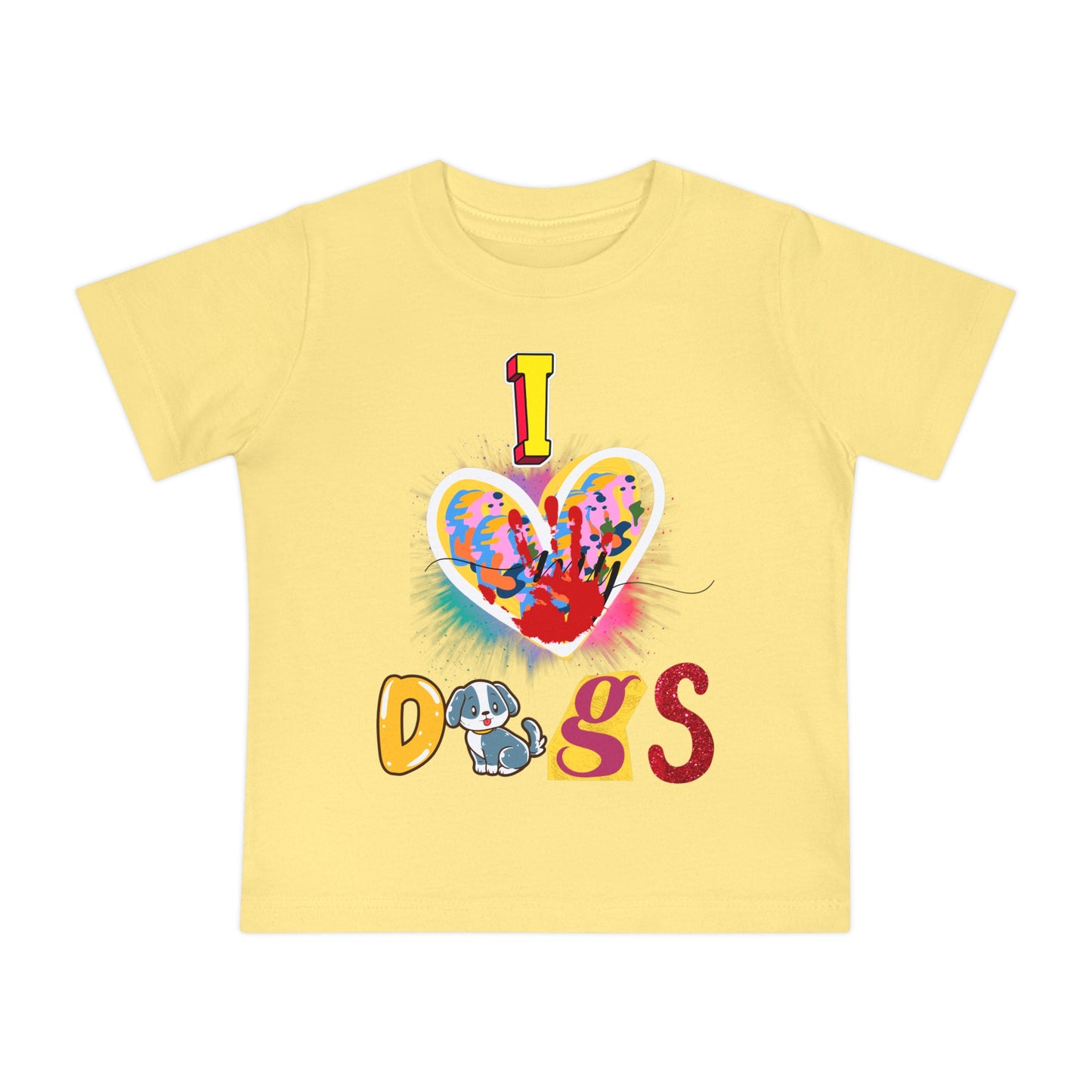 🐾 "I Love Dogs" Baby T-Shirt – Ultra-Soft & Adorable! 🐾-Sniffwaggleandwalk™