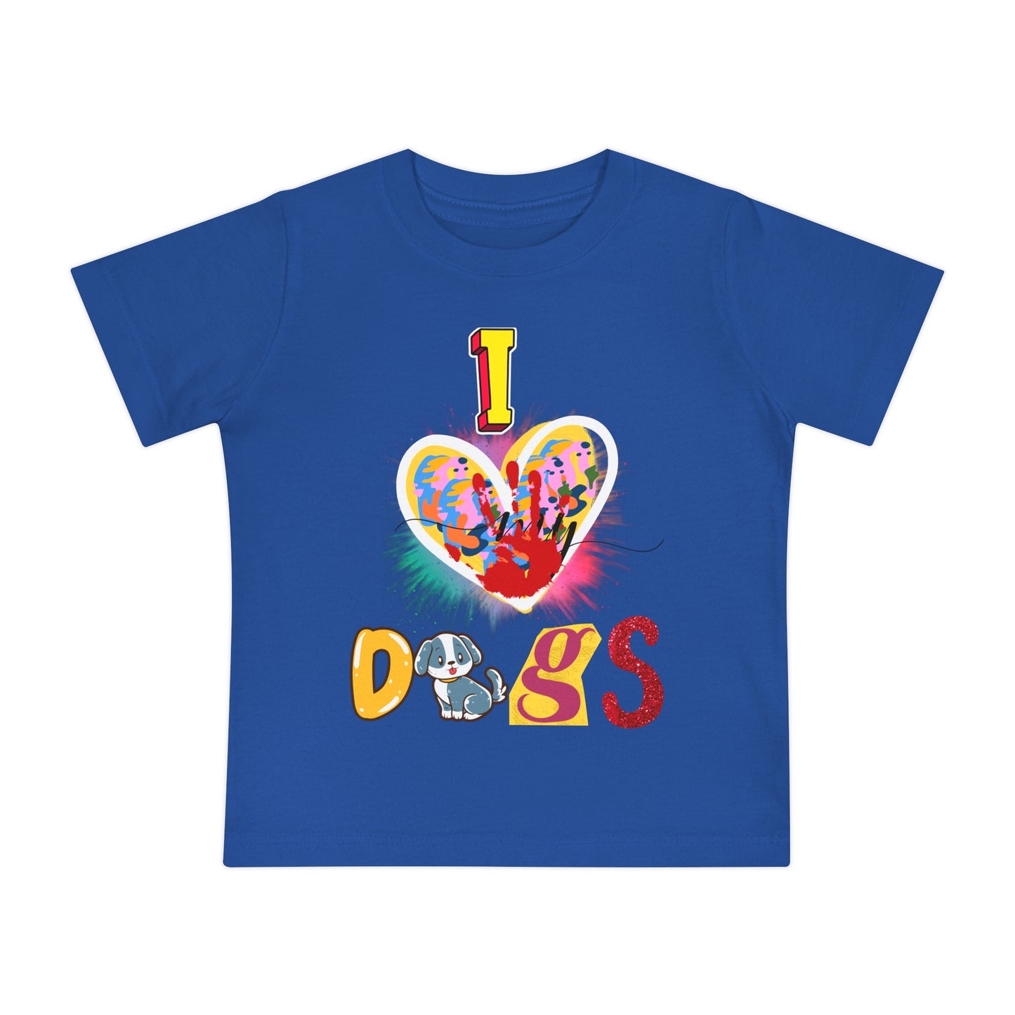 🐾 "I Love Dogs" Baby T-Shirt – Ultra-Soft & Adorable! 🐾-Sniffwaggleandwalk™