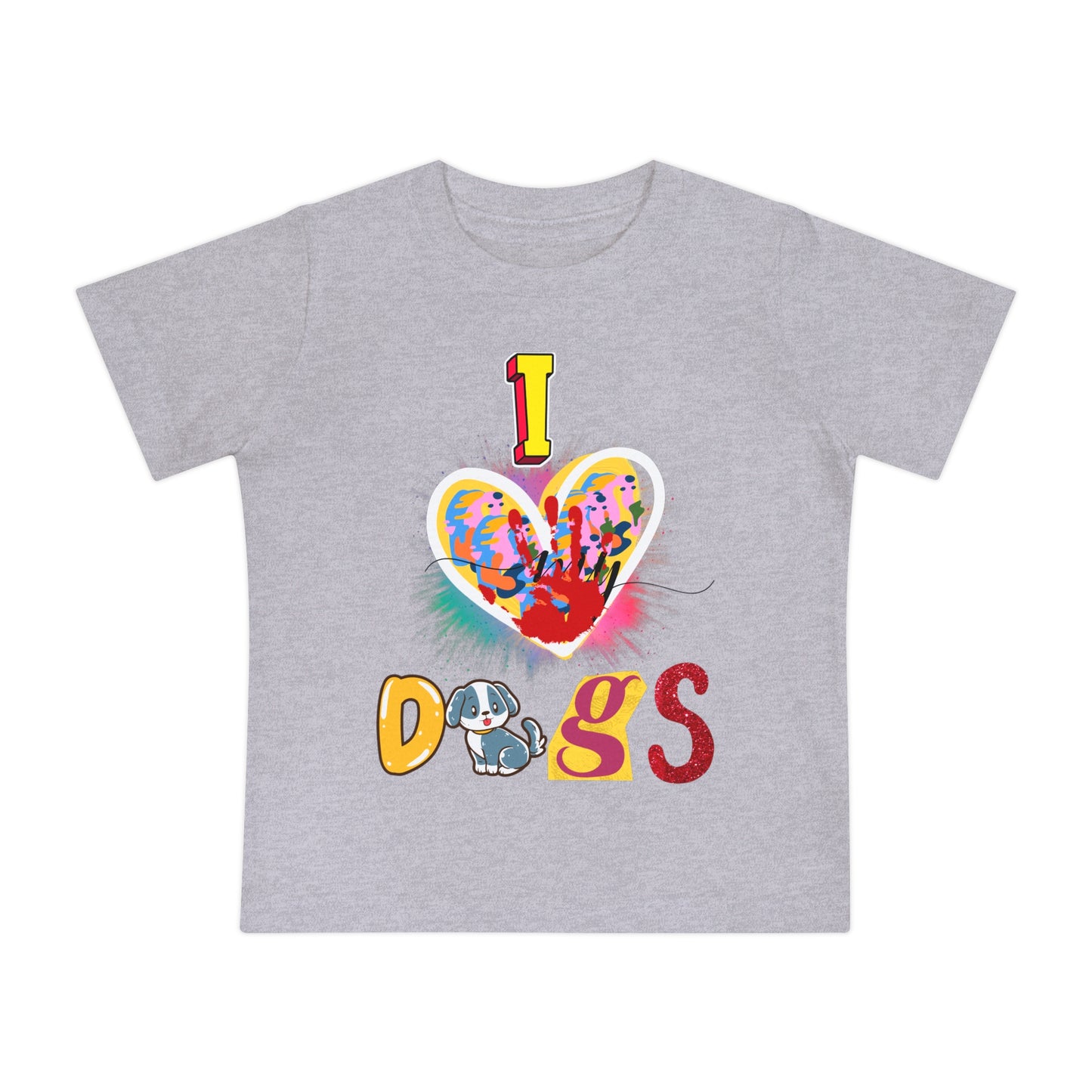 🐾 "I Love Dogs" Baby T-Shirt – Ultra-Soft & Adorable! 🐾-Sniffwaggleandwalk™