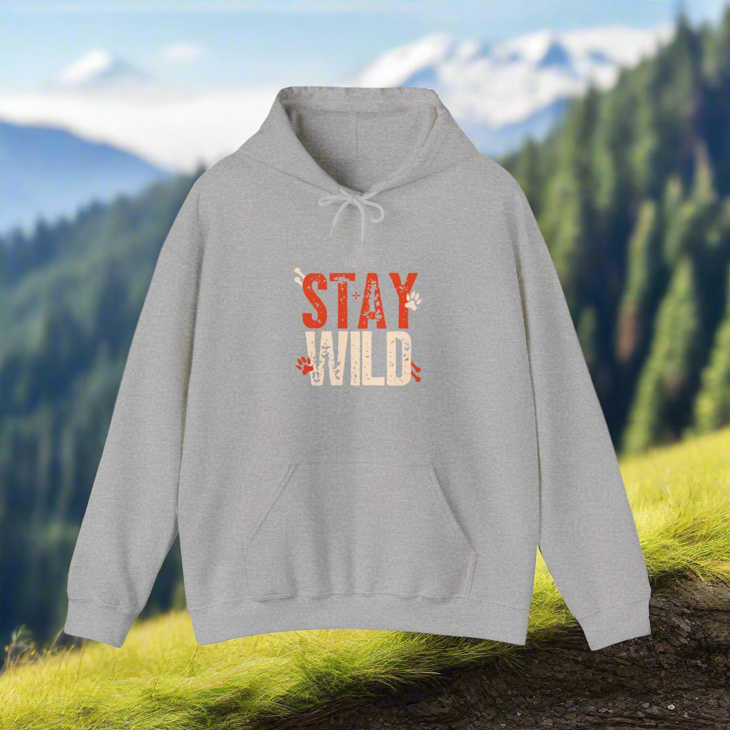 Unisex Heavy Blend™ Stay Wild Hooded Sweatshirt - Sniff Waggle And Walk