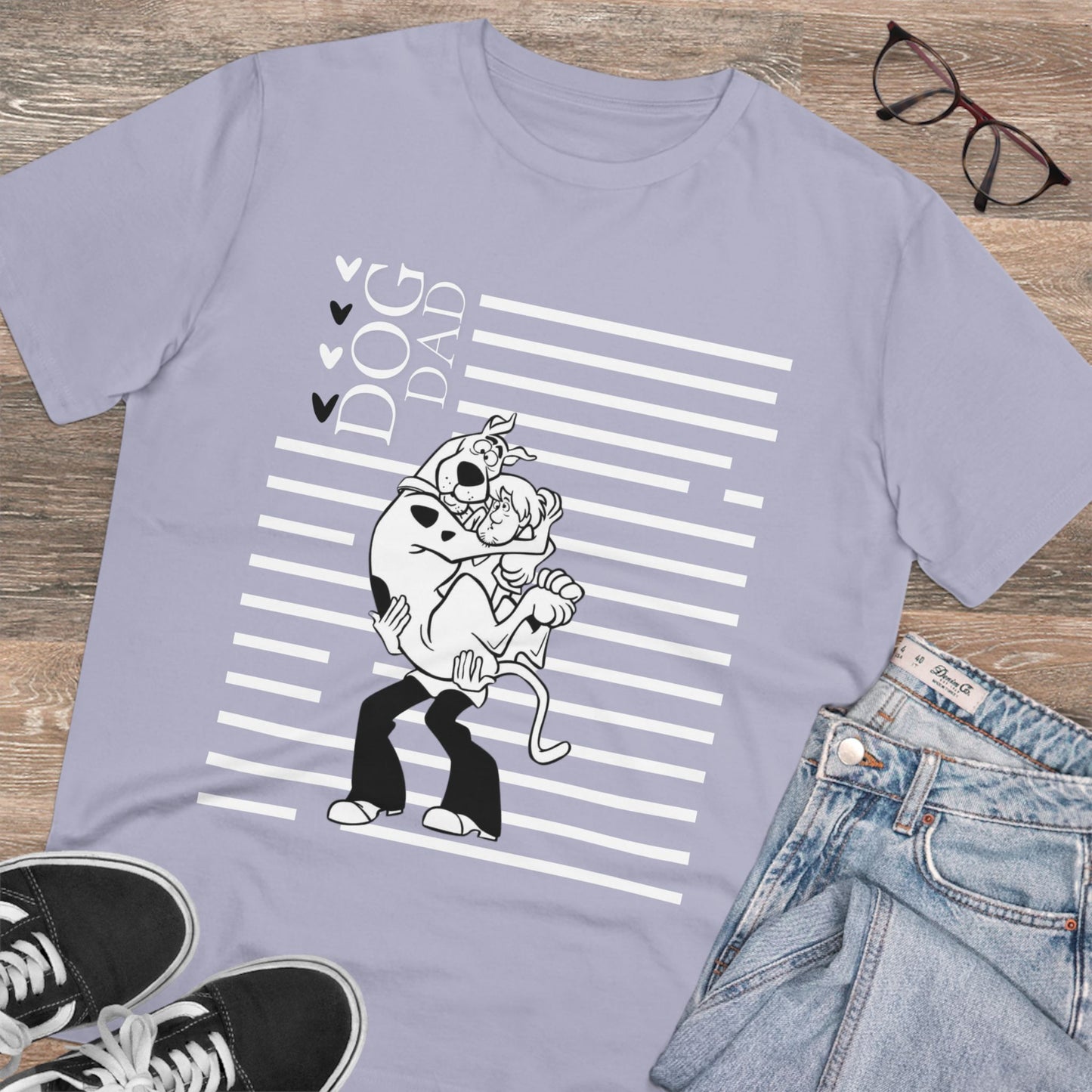 "SCOOBY DOO DOG DAD" ECO Organic Creator T-shirt - Unisex by Sniffwaggleandwalk™