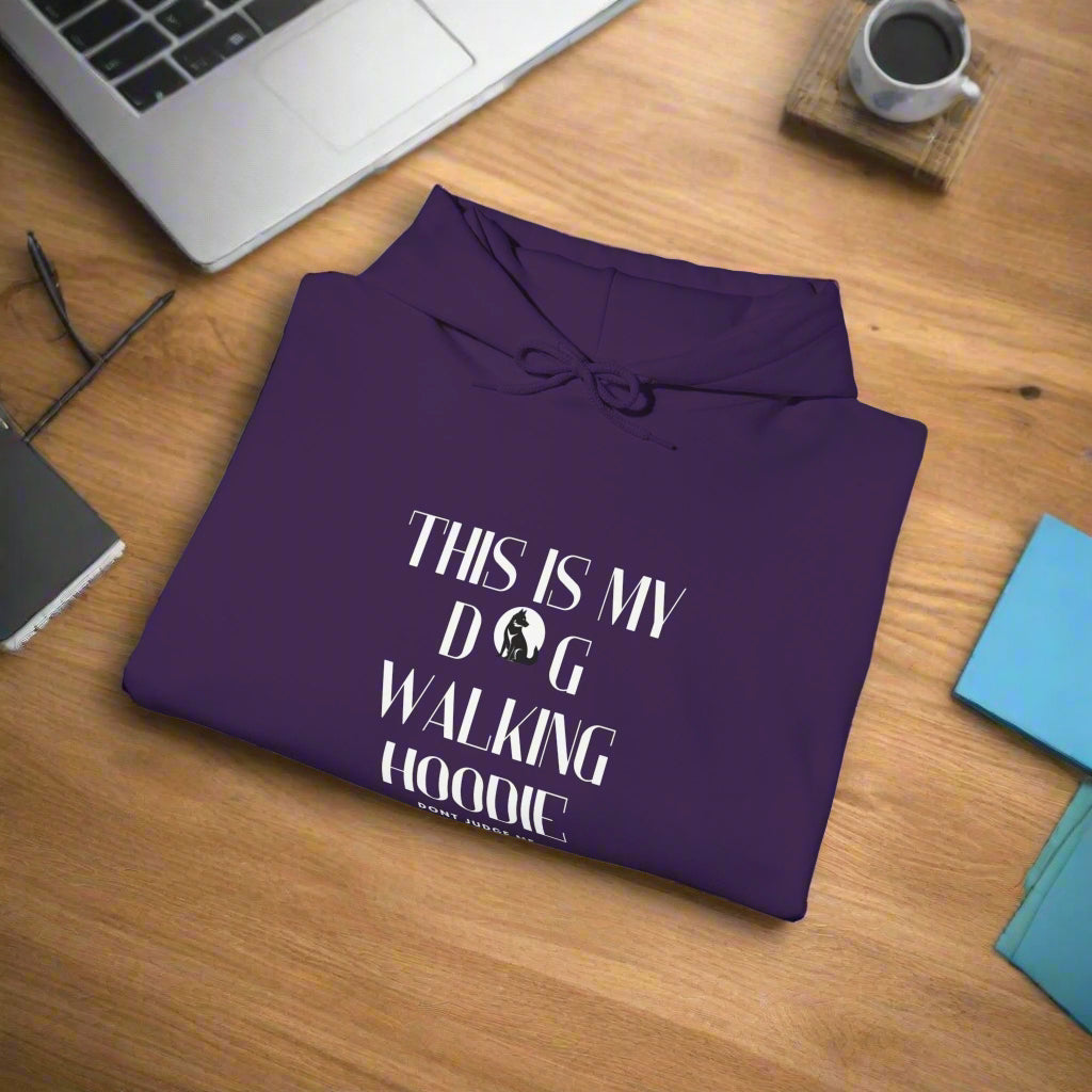 Unisex Heavy Blend™ "This is my dog walking hoodie 2" Hooded Sweatshirt - Sniff Waggle And Walk