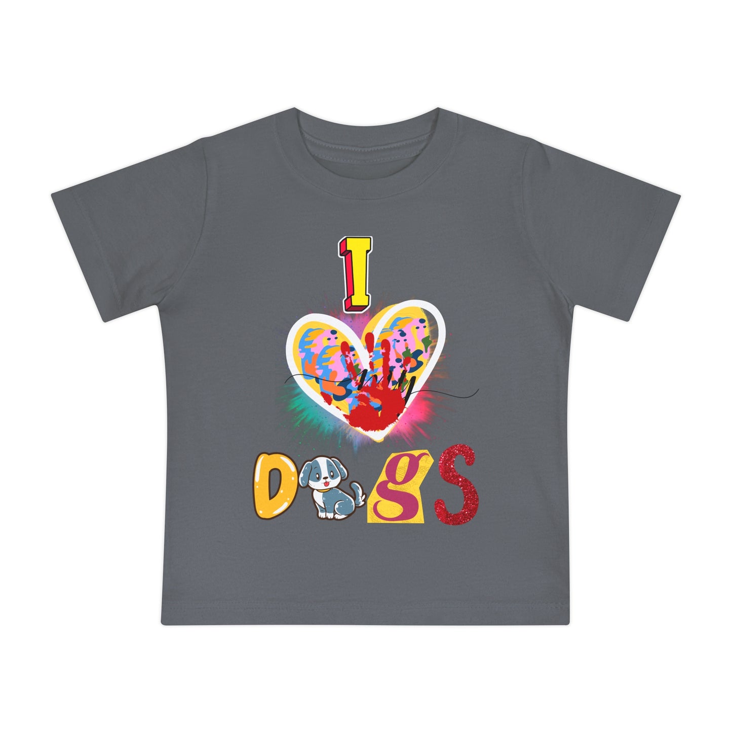 🐾 "I Love Dogs" Baby T-Shirt – Ultra-Soft & Adorable! 🐾-Sniffwaggleandwalk™