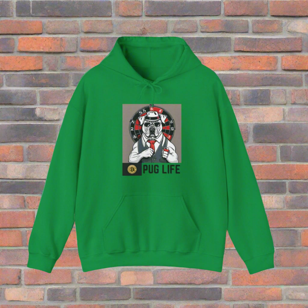Unisex Blend⢠Bitcoin Pug life Hooded Sweatshirt - Sniff Waggle And Walk