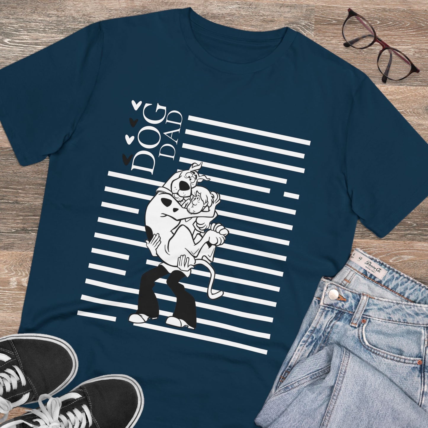 "SCOOBY DOO DOG DAD" ECO Organic Creator T-shirt - Unisex by Sniffwaggleandwalk™