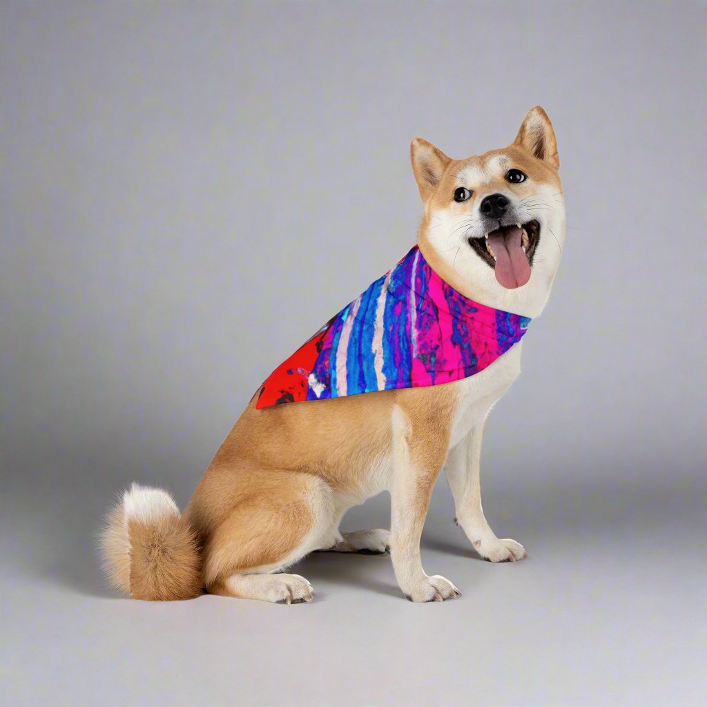 Colourful-Pet Bandana - Sniff Waggle And Walk