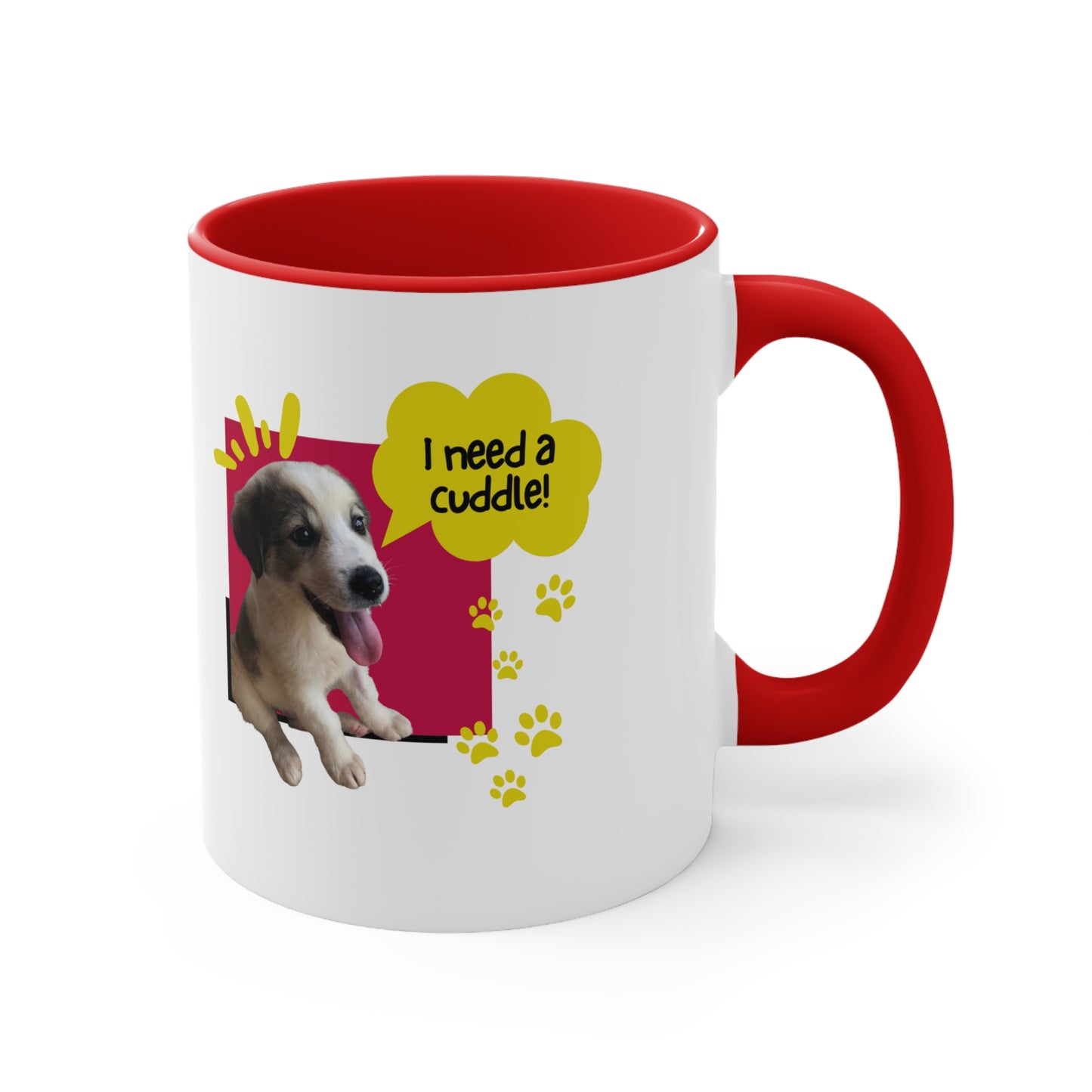 "I NEED A CUDDLE" Coffee Mug, 11oz - Sniff Waggle And Walk