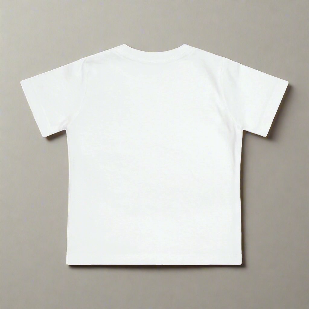 ☀️ Cute Baby T-Shirt with Heart & Sun Behind Cartoon Pup 🐾 Soft & Stylish!-Sniffwaggleandwalk™