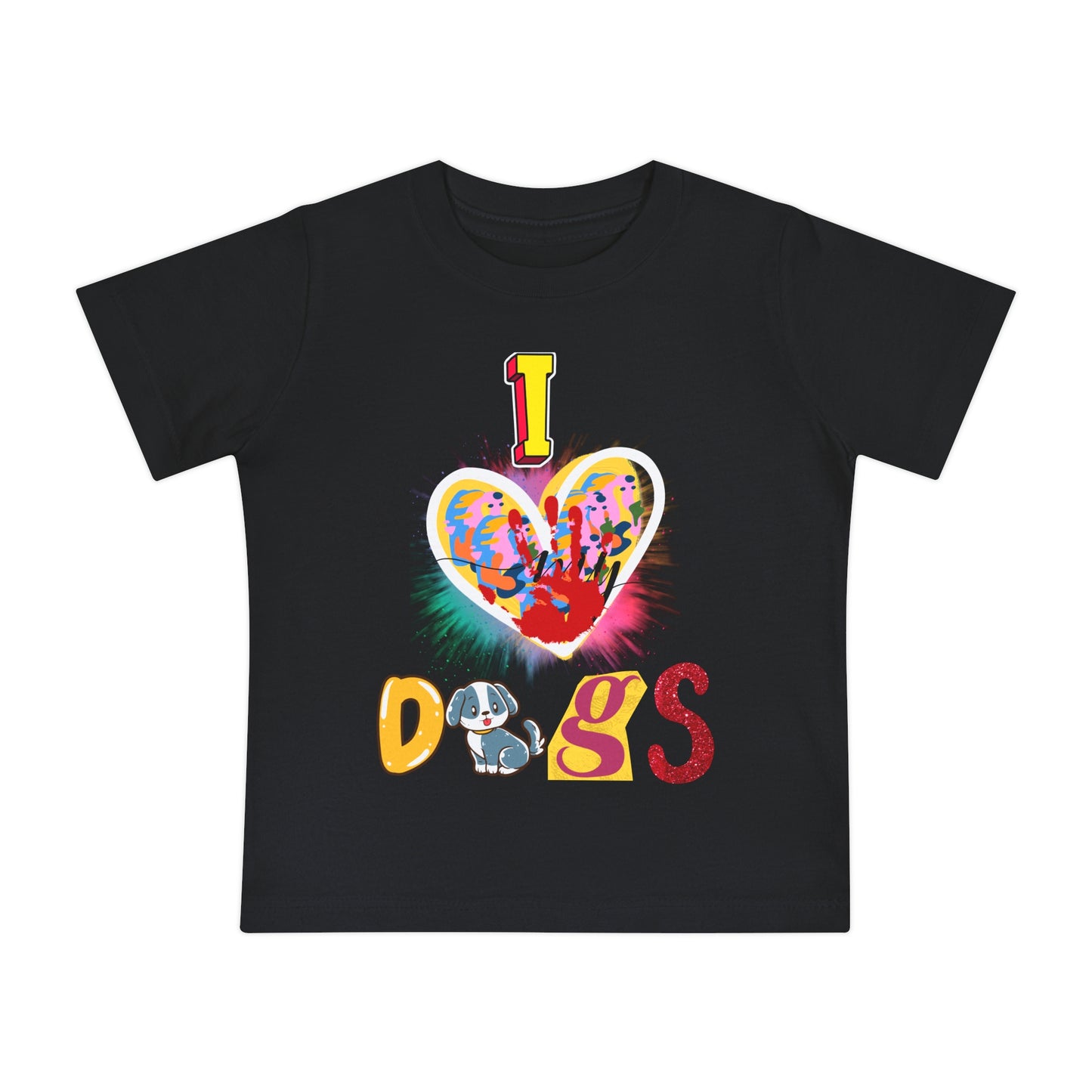 🐾 "I Love Dogs" Baby T-Shirt – Ultra-Soft & Adorable! 🐾-Sniffwaggleandwalk™