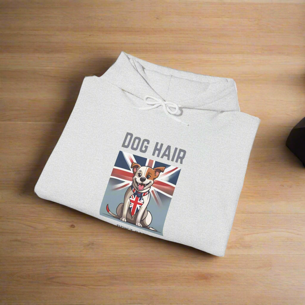 Unisex Blend⢠"dog hair dont care" Hooded Sweatshirt - Sniff Waggle And Walk