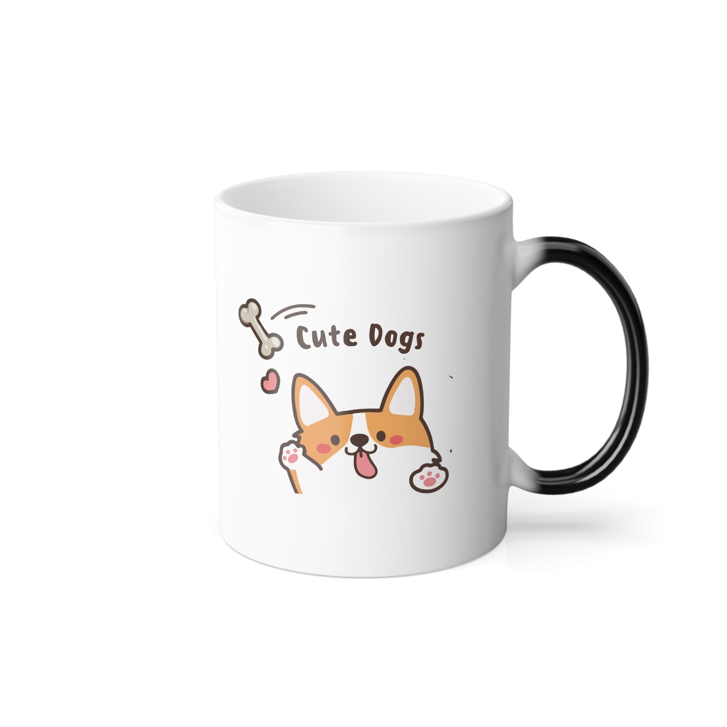 "I LOVE DOGS" Color Morphing Mug - Sniff Waggle And Walk