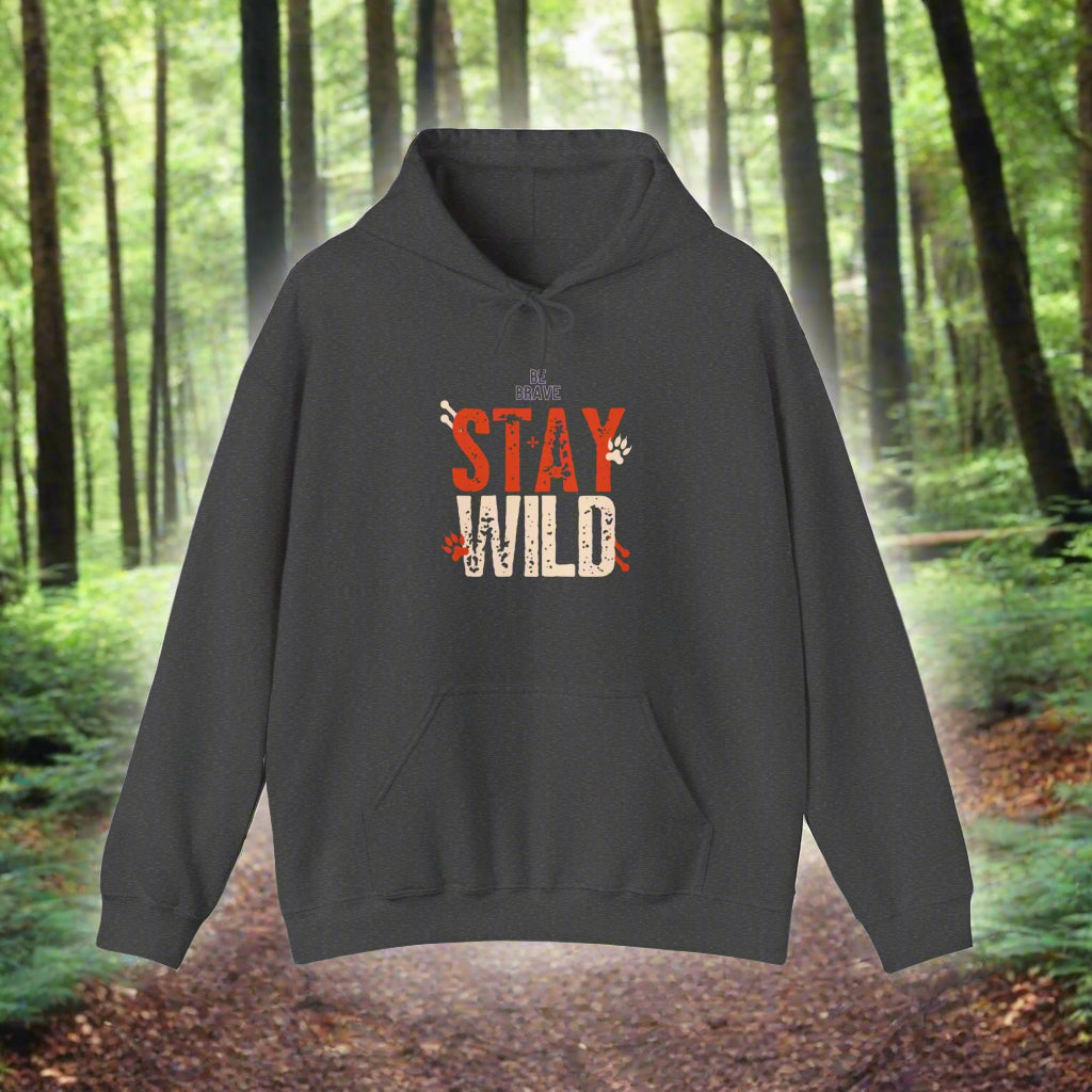 Unisex Heavy Blend™ Stay Wild Hooded Sweatshirt - Sniff Waggle And Walk