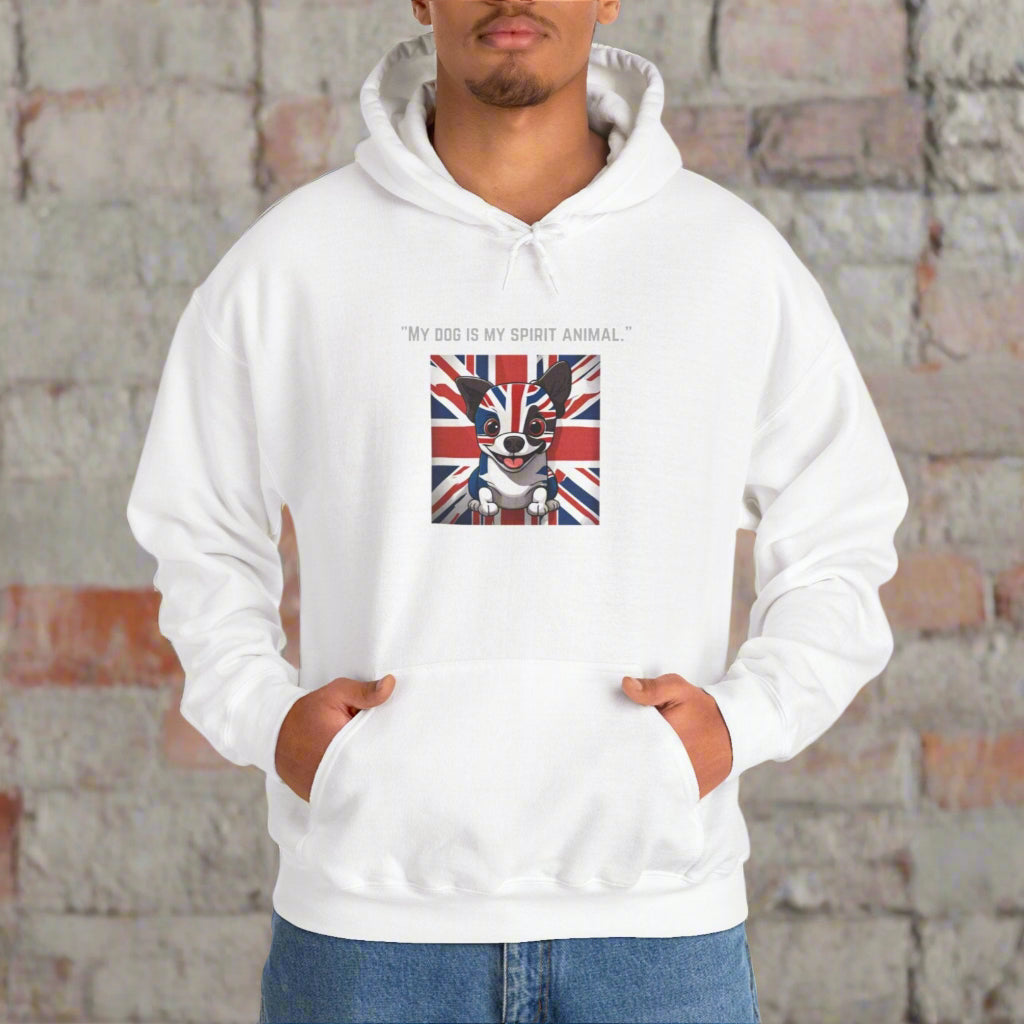 Unisex Blend "My dog is my spirit animal."β’ Hooded Sweatshirt - Sniff Waggle And Walk