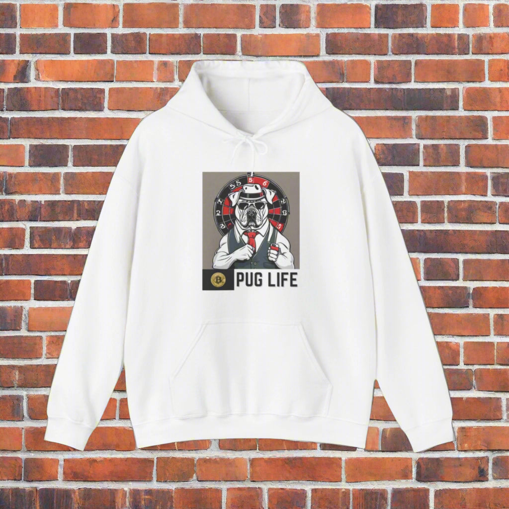 Unisex Blend⢠Bitcoin Pug life Hooded Sweatshirt - Sniff Waggle And Walk