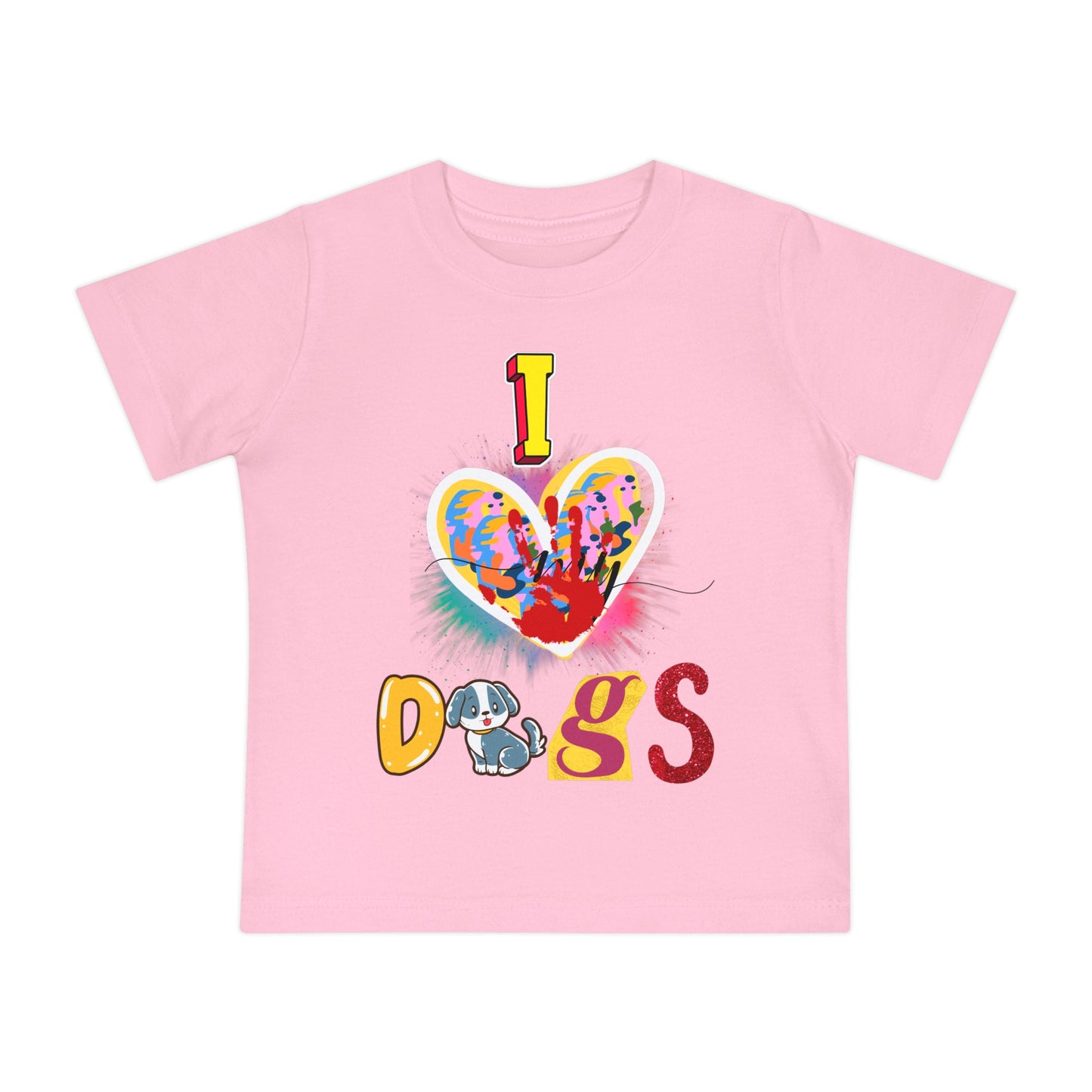 🐾 "I Love Dogs" Baby T-Shirt – Ultra-Soft & Adorable! 🐾-Sniffwaggleandwalk™
