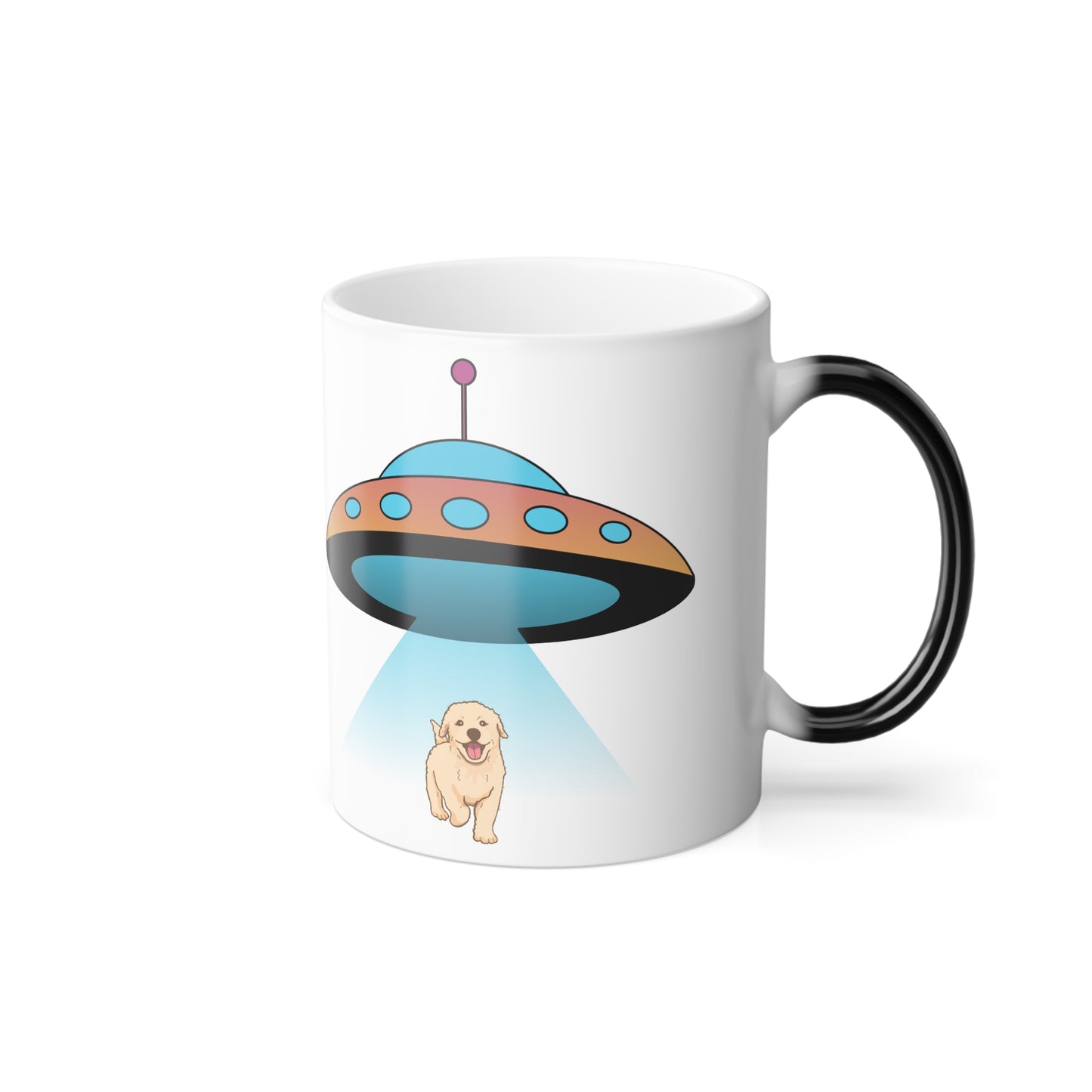 UFO, Color Morphing Mug, 11oz - Sniff Waggle And Walk