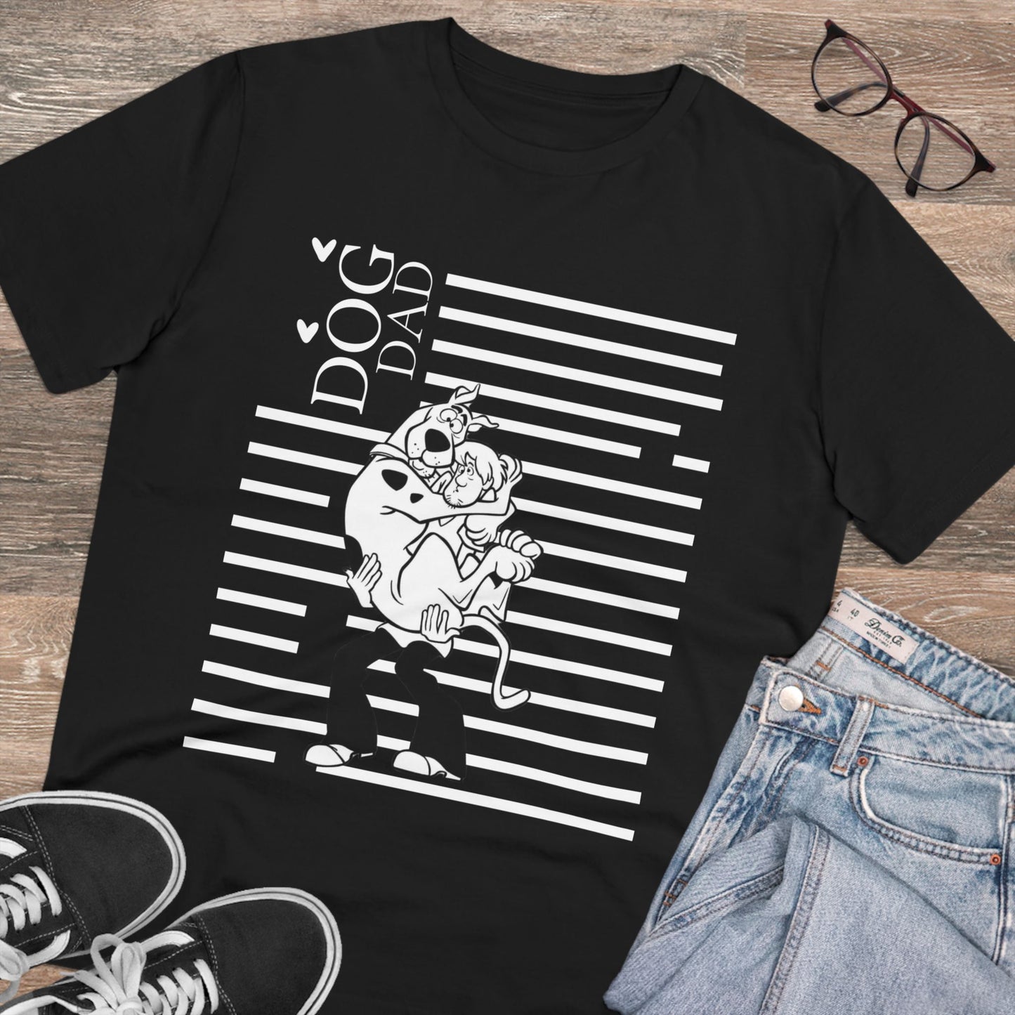 "SCOOBY DOO DOG DAD" ECO Organic Creator T-shirt - Unisex by Sniffwaggleandwalk™