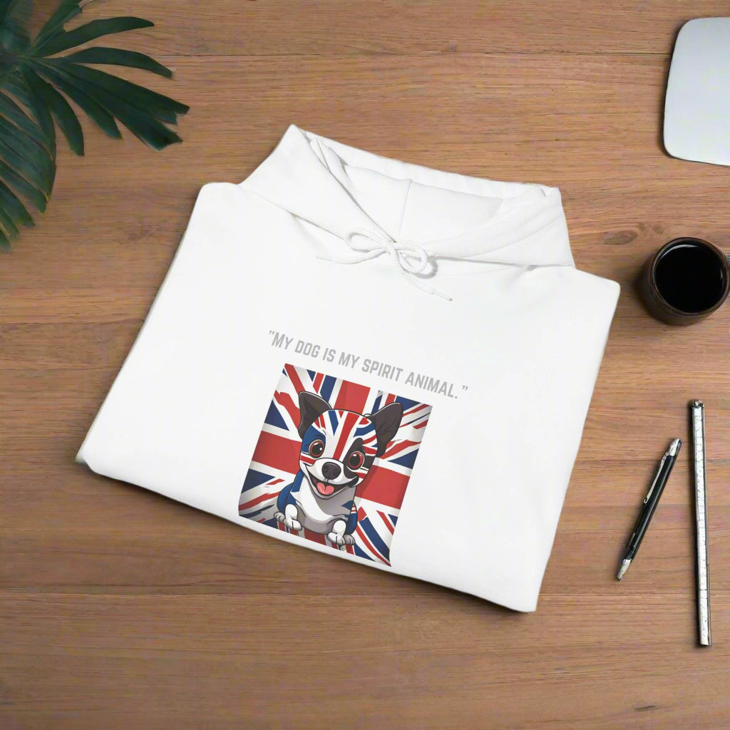 Unisex Blend "My dog is my spirit animal."β’ Hooded Sweatshirt - Sniff Waggle And Walk