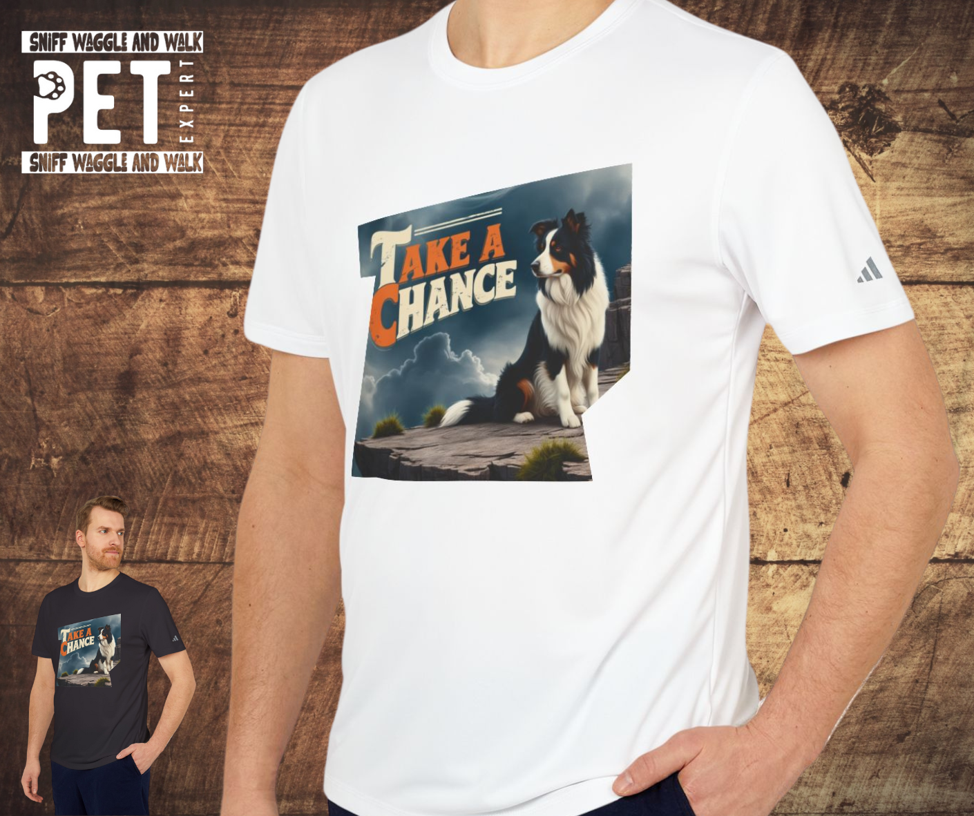 š¾ Take a Chance ā Border Collie AdidasĀ® T-Shirt