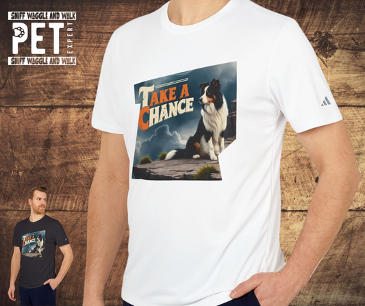 🐾 Take a Chance – Border Collie Adidas® T-Shirt