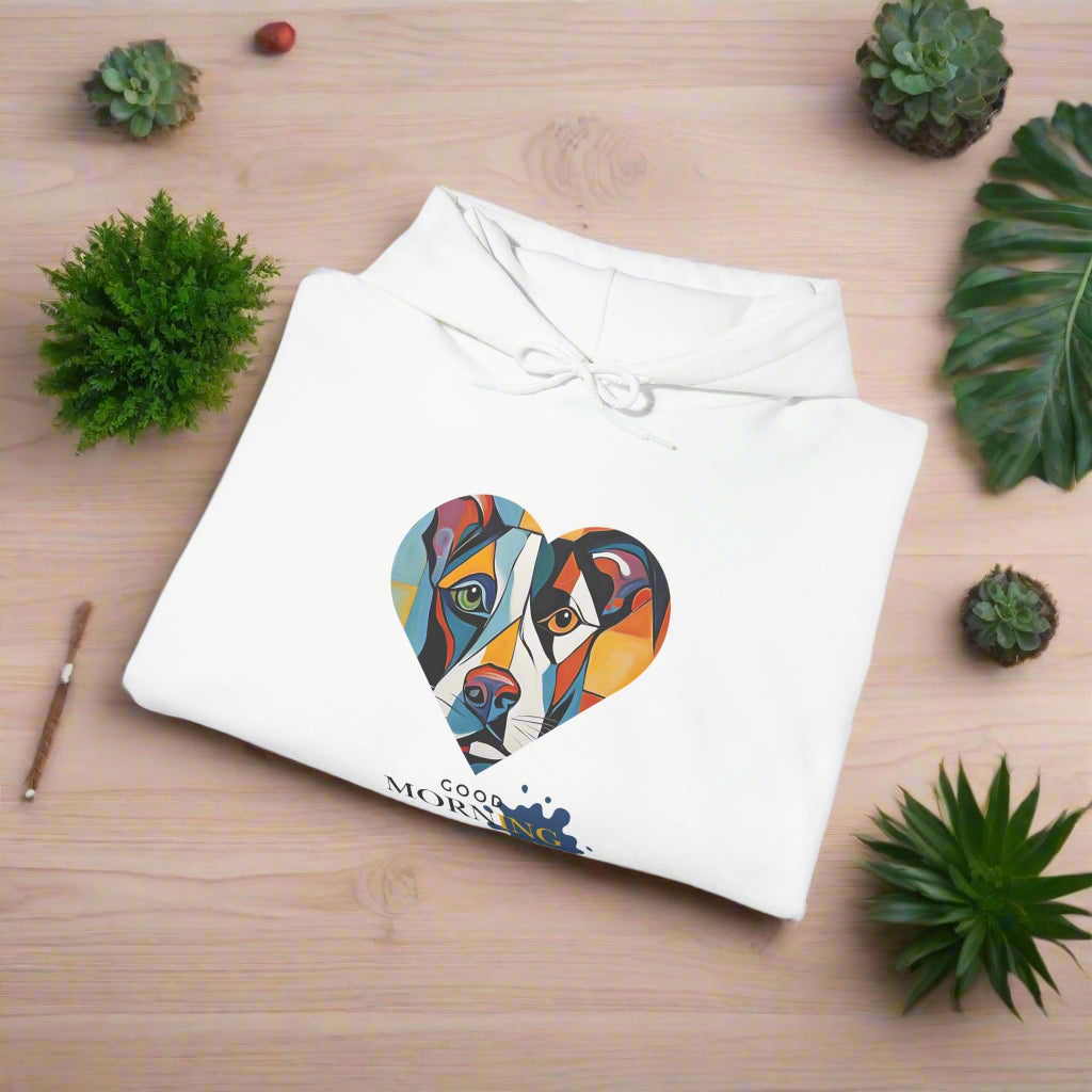 1good morning dog abstract design dog walking clothes