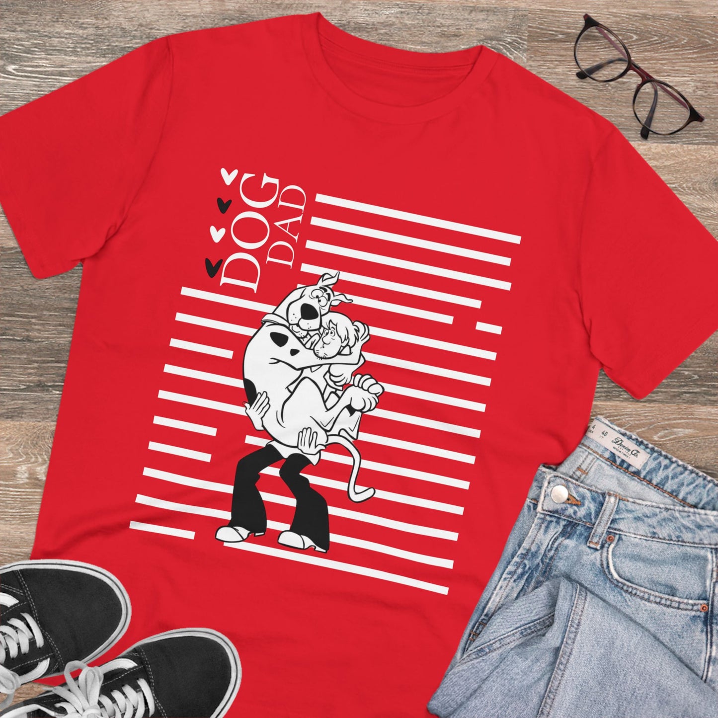 "SCOOBY DOO DOG DAD" ECO Organic Creator T-shirt - Unisex by Sniffwaggleandwalk™