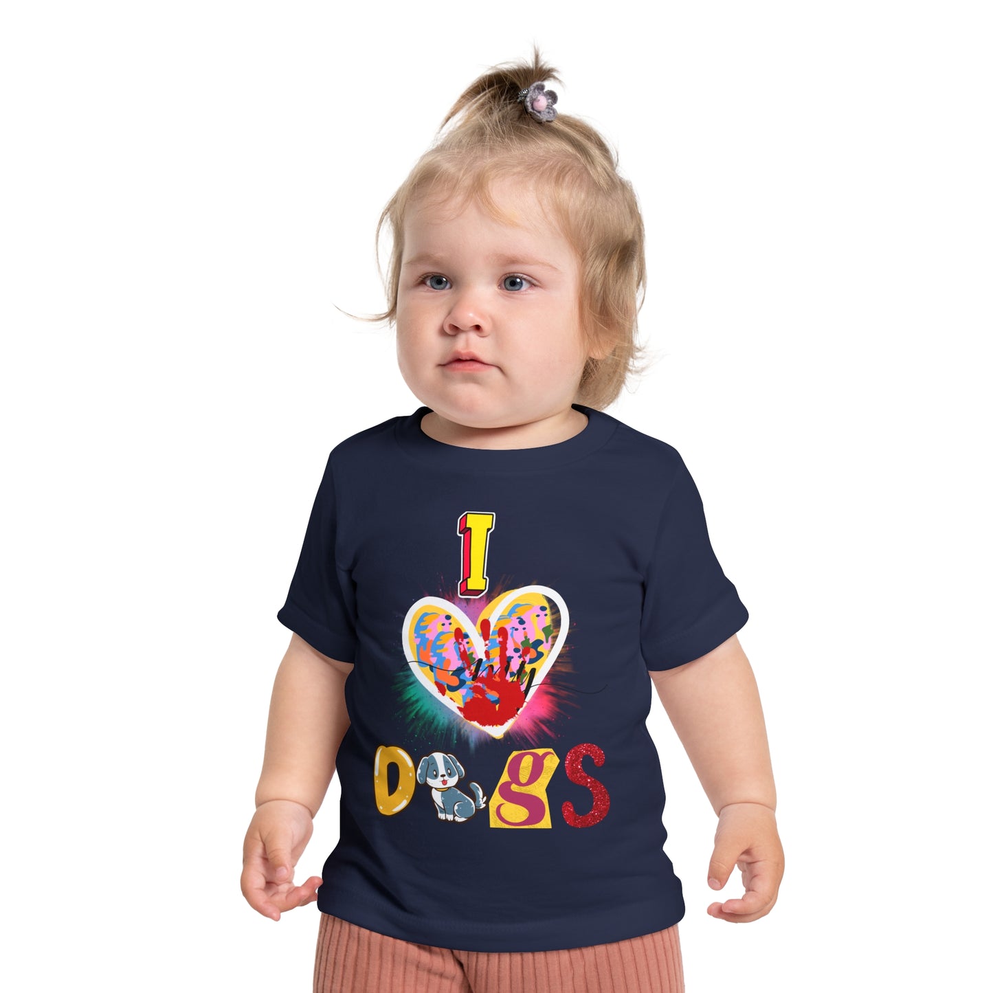 🐾 "I Love Dogs" Baby T-Shirt – Ultra-Soft & Adorable! 🐾-Sniffwaggleandwalk™