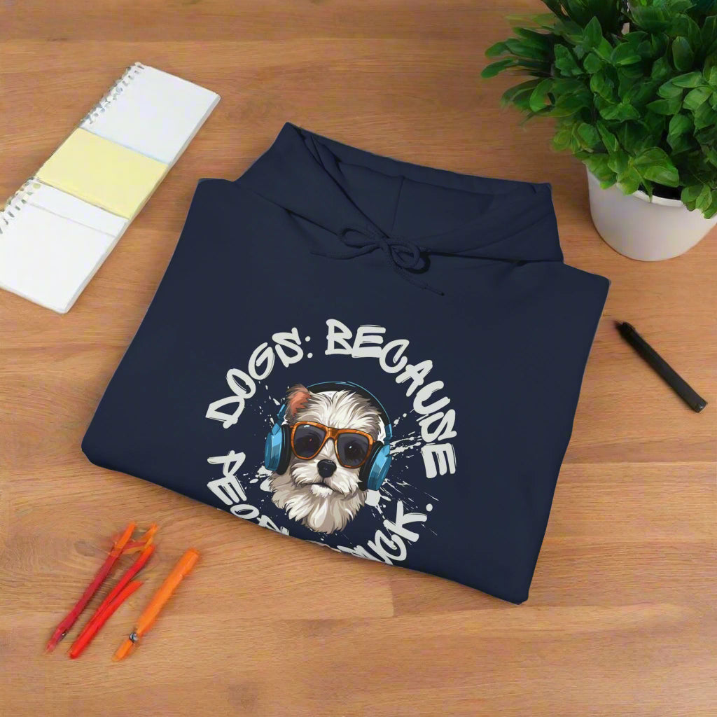 PawfectPrints Apparel Co.β’ "Dogs because people suck" Hooded Sweatshirt - Sniff Waggle And Walk