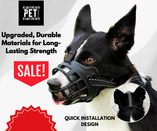 🐾 Soft Silicone Dog Muzzle – Breathable, Adjustable & Comfortable for All Sizes