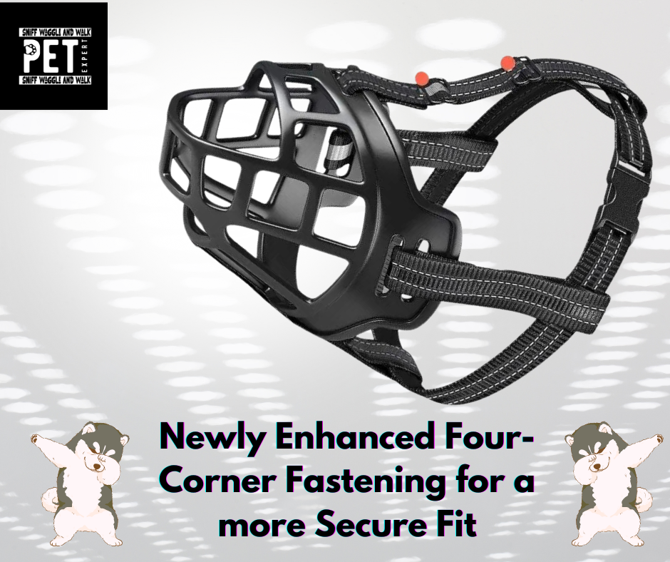 🐾 Soft Silicone Dog Muzzle – Breathable, Adjustable & Comfortable for All Sizes