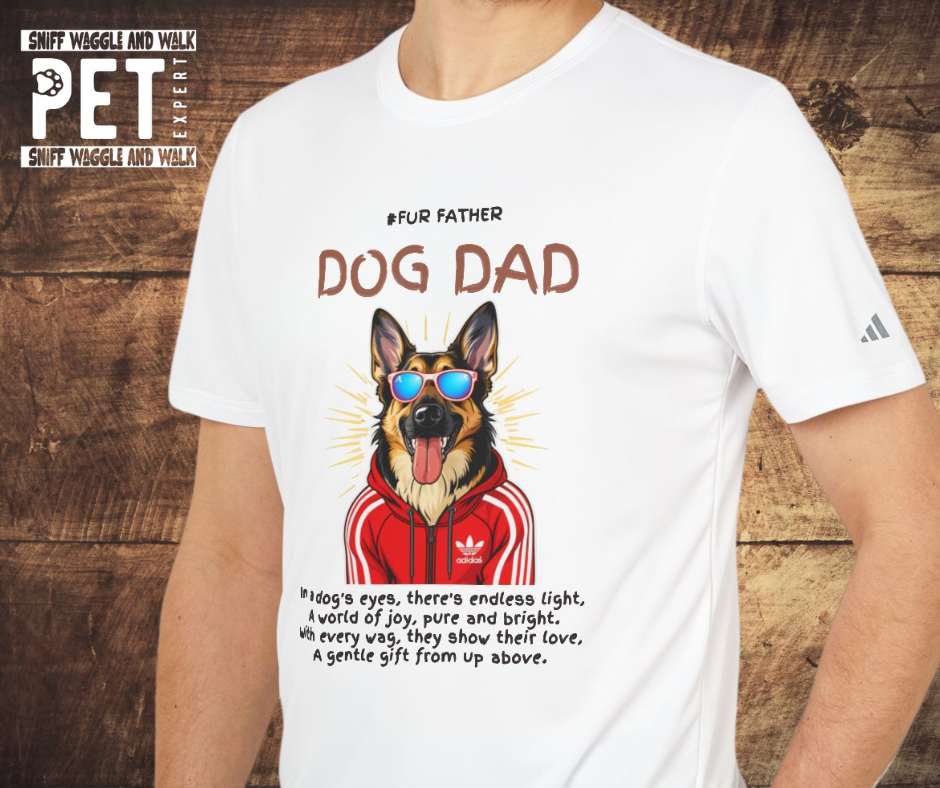 πΎ Adidas"Dog Dad" Eco-Friendly  T-Shirt β Sustainable, Stylish & Performance-Driven