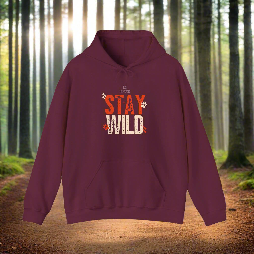 Unisex Heavy Blend™ Stay Wild Hooded Sweatshirt - Sniff Waggle And Walk
