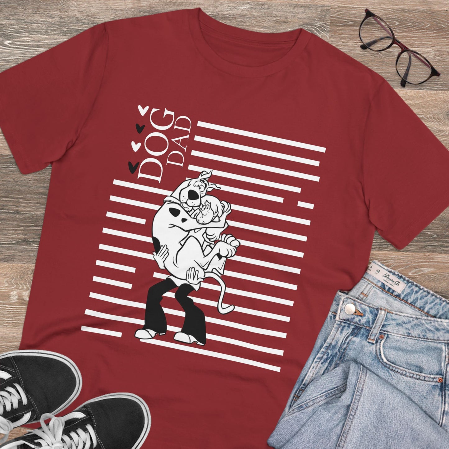"SCOOBY DOO DOG DAD" ECO Organic Creator T-shirt - Unisex by Sniffwaggleandwalk™