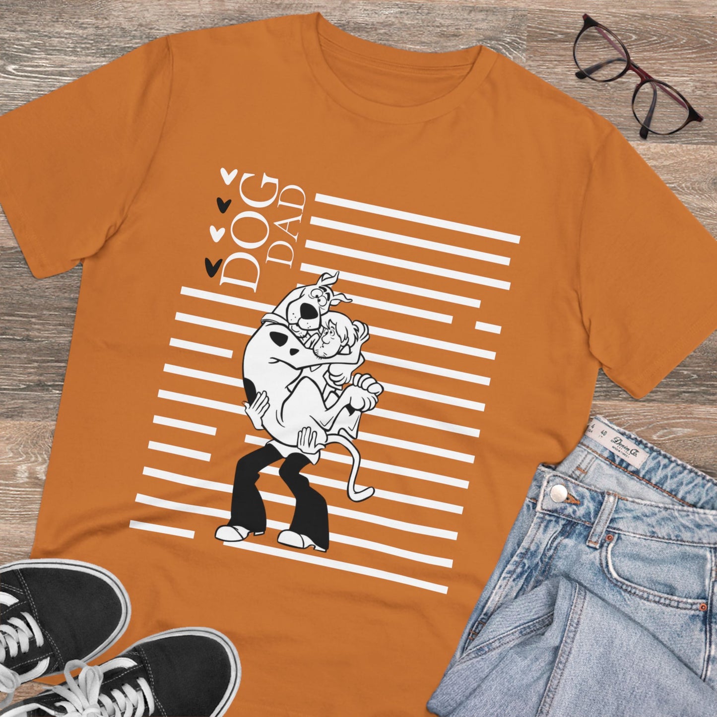 "SCOOBY DOO DOG DAD" ECO Organic Creator T-shirt - Unisex by Sniffwaggleandwalk™
