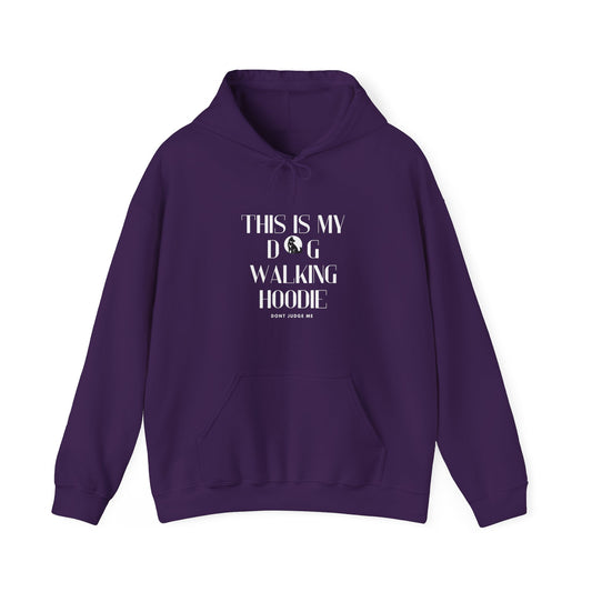 Unisex Heavy Blend™ "This is my dog walking hoodie 2" Hooded Sweatshirt - Sniff Waggle And Walk