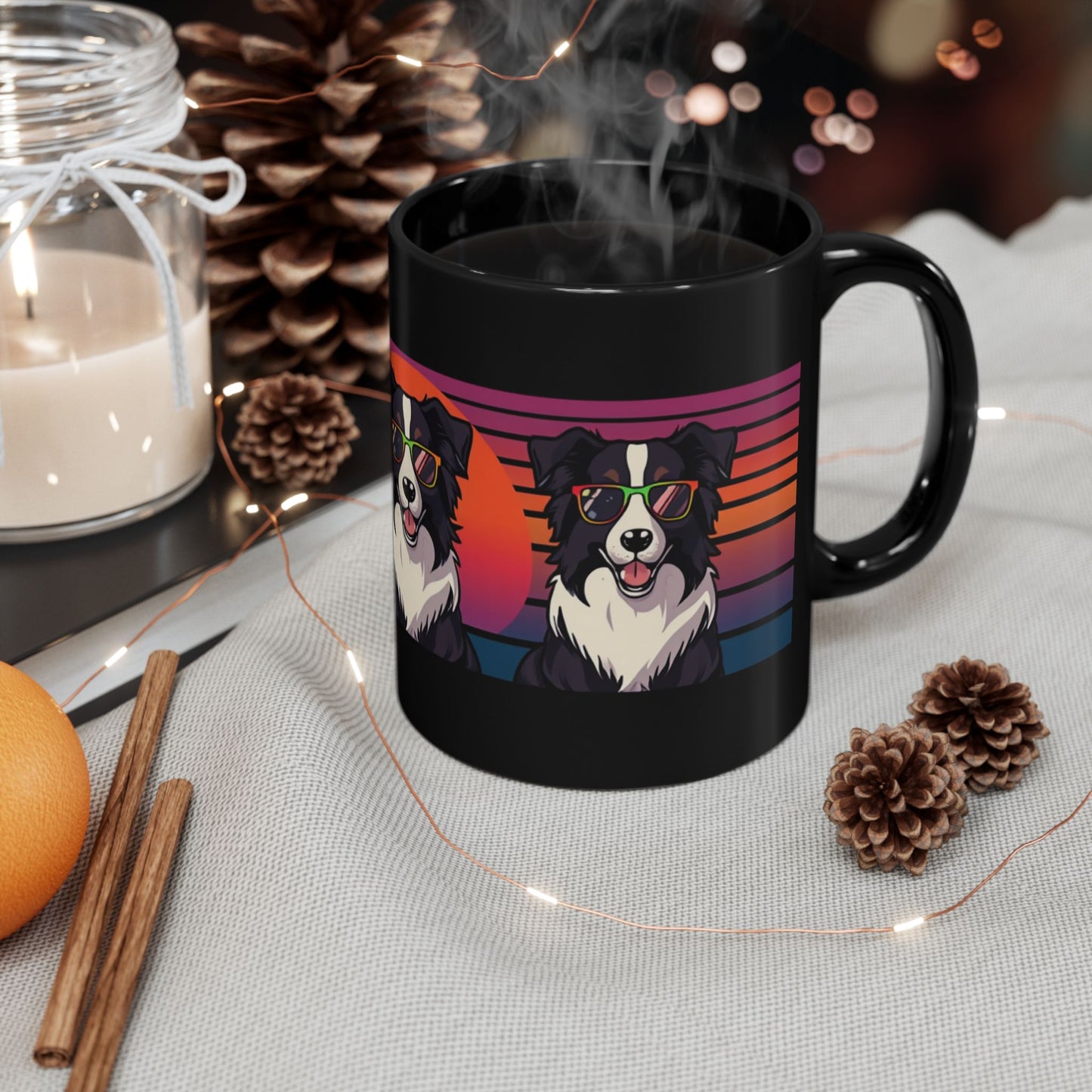 Cool Border Collie Mug —Dog Coffee Cup (11oz & 15oz)