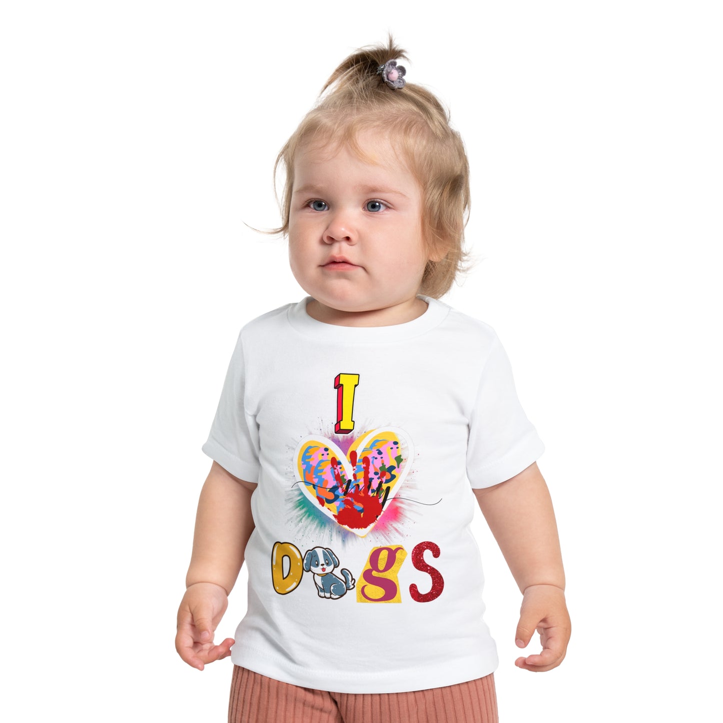 🐾 "I Love Dogs" Baby T-Shirt – Ultra-Soft & Adorable! 🐾-Sniffwaggleandwalk™