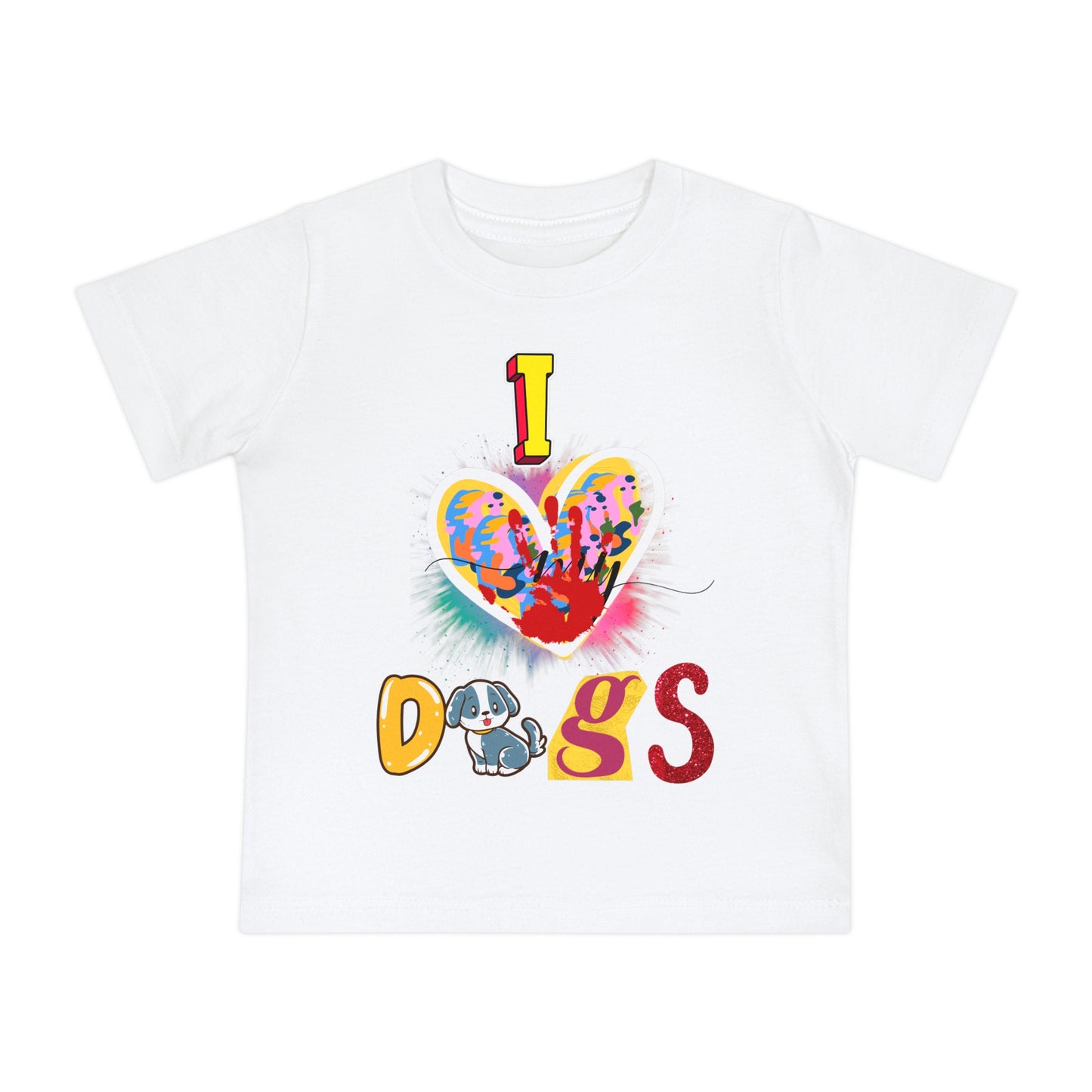 🐾 "I Love Dogs" Baby T-Shirt – Ultra-Soft & Adorable! 🐾-Sniffwaggleandwalk™