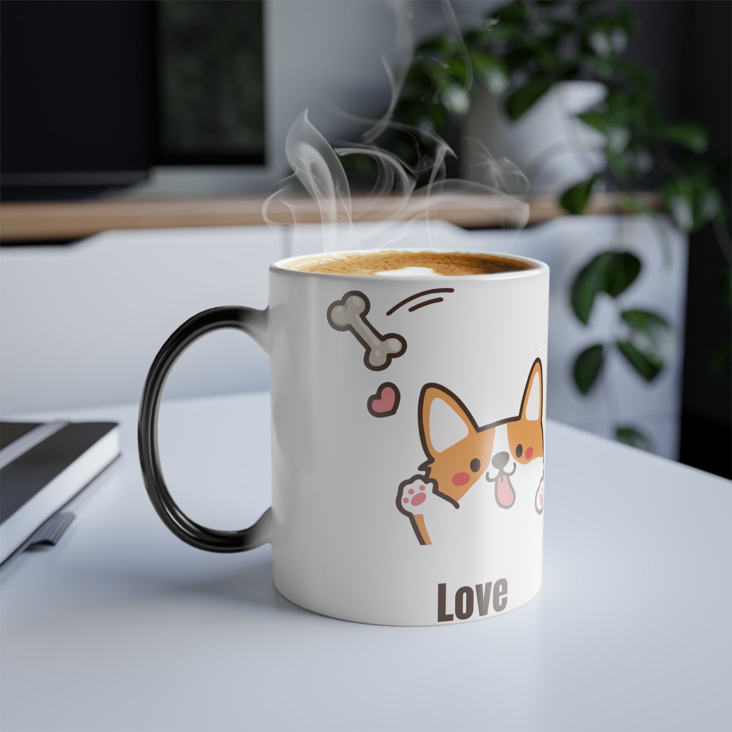 Love, Color Morphing Mug, 11oz - Sniff Waggle And Walk