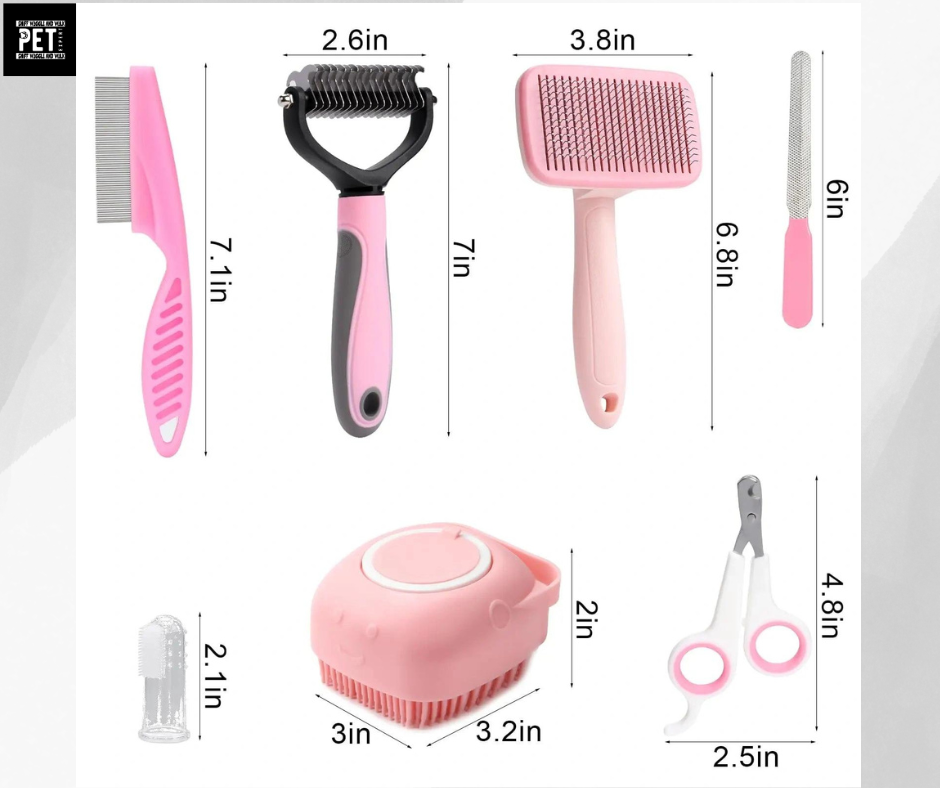 ✨ 7-in-1 Complete Dog Grooming Set – From Head Pats to Paw-dicures!