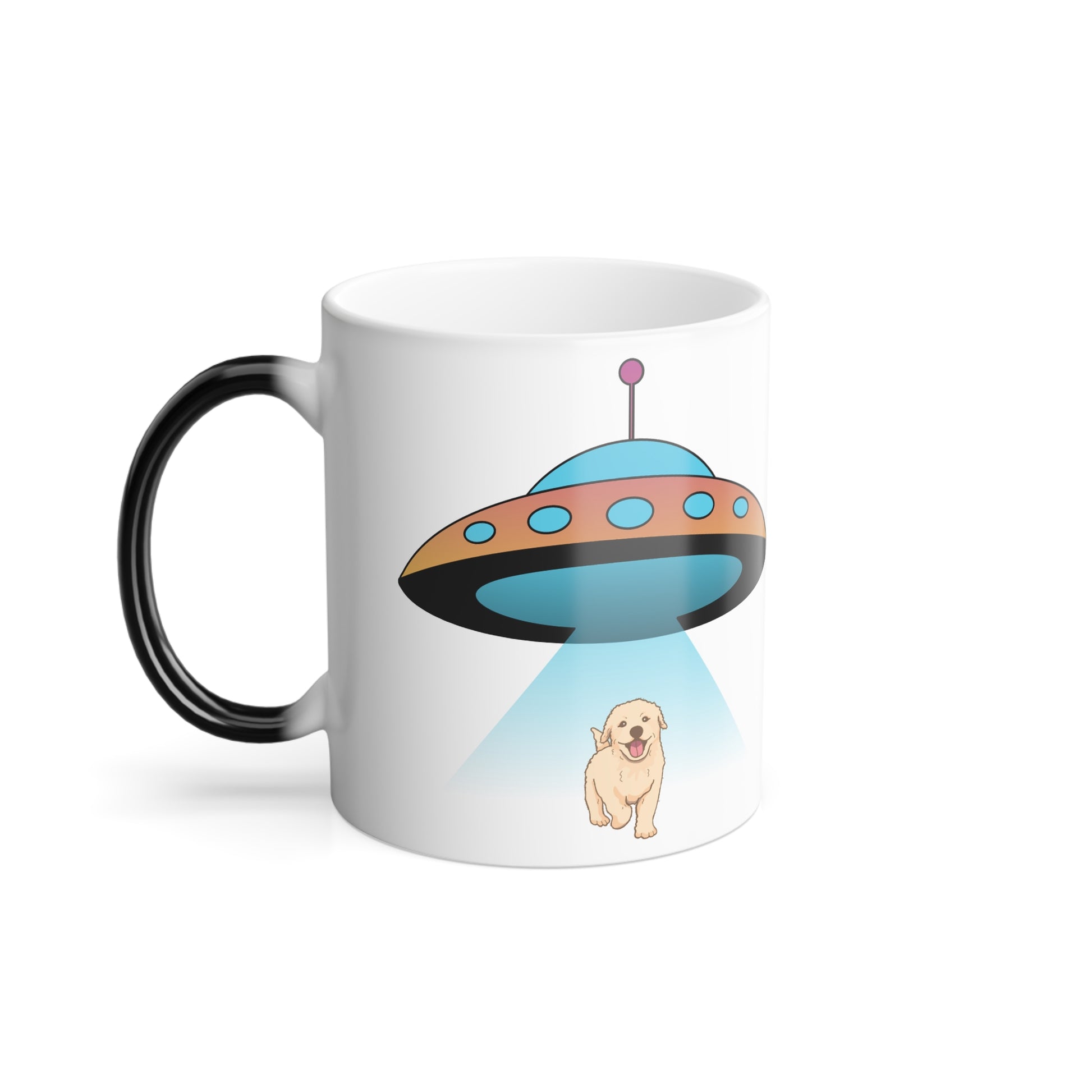 UFO, Color Morphing Mug, 11oz - Sniff Waggle And Walk