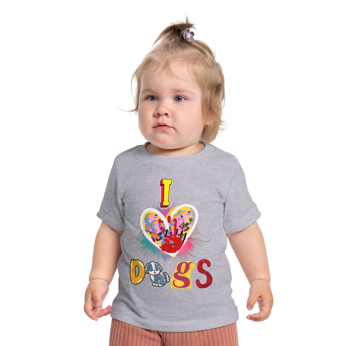 🐾 "I Love Dogs" Baby T-Shirt – Ultra-Soft & Adorable! 🐾-Sniffwaggleandwalk™