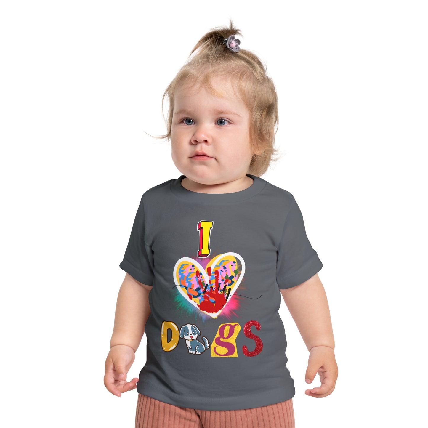 🐾 "I Love Dogs" Baby T-Shirt – Ultra-Soft & Adorable! 🐾-Sniffwaggleandwalk™
