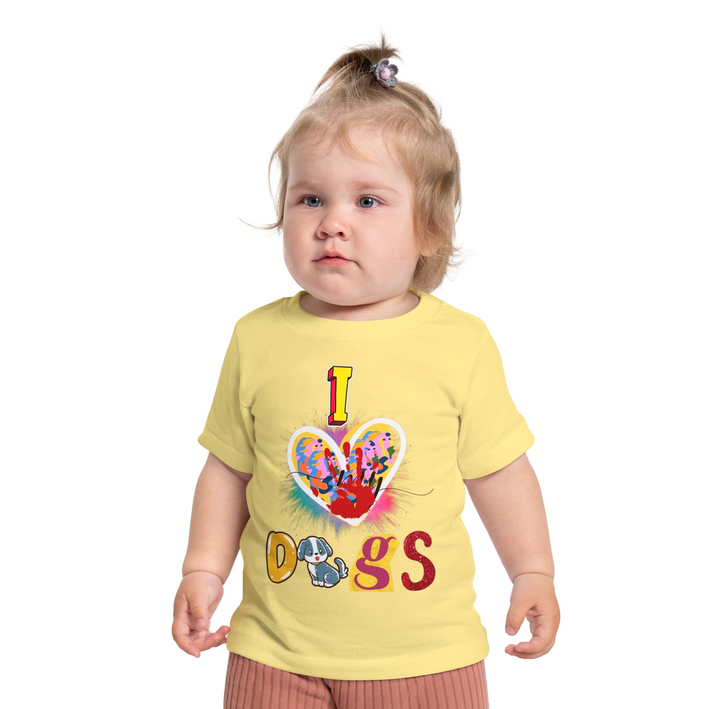🐾 "I Love Dogs" Baby T-Shirt – Ultra-Soft & Adorable! 🐾-Sniffwaggleandwalk™