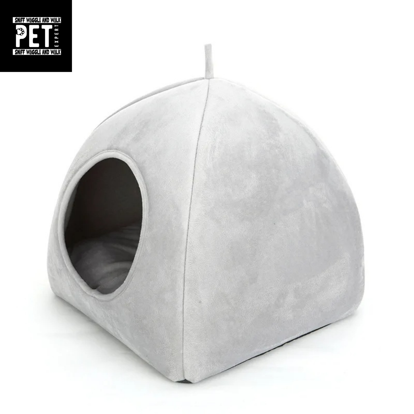 best dome cat bed eco friednly soft gray