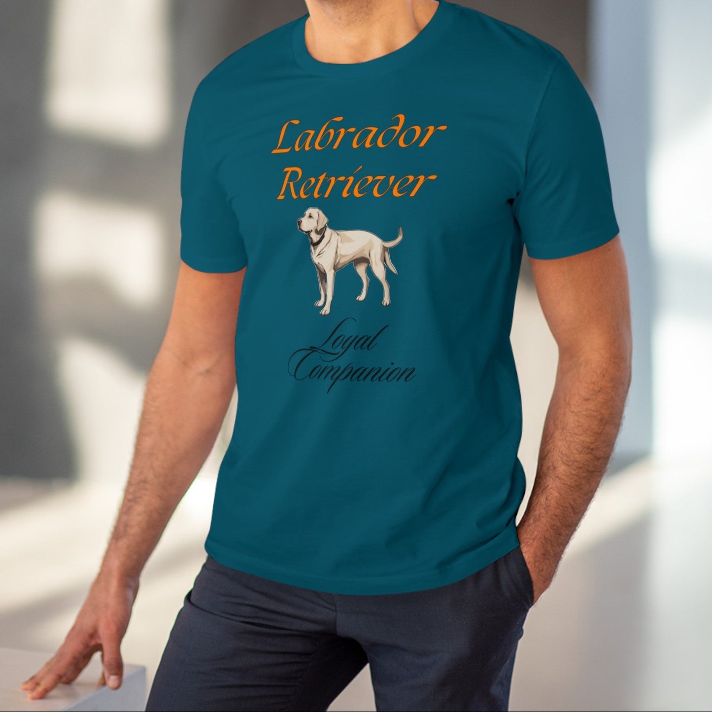 LABRADOR RETRIEVER "Loyal Companion" Organic eco friendly soft T-shirt - Unisex - Sniff Waggle And Walk