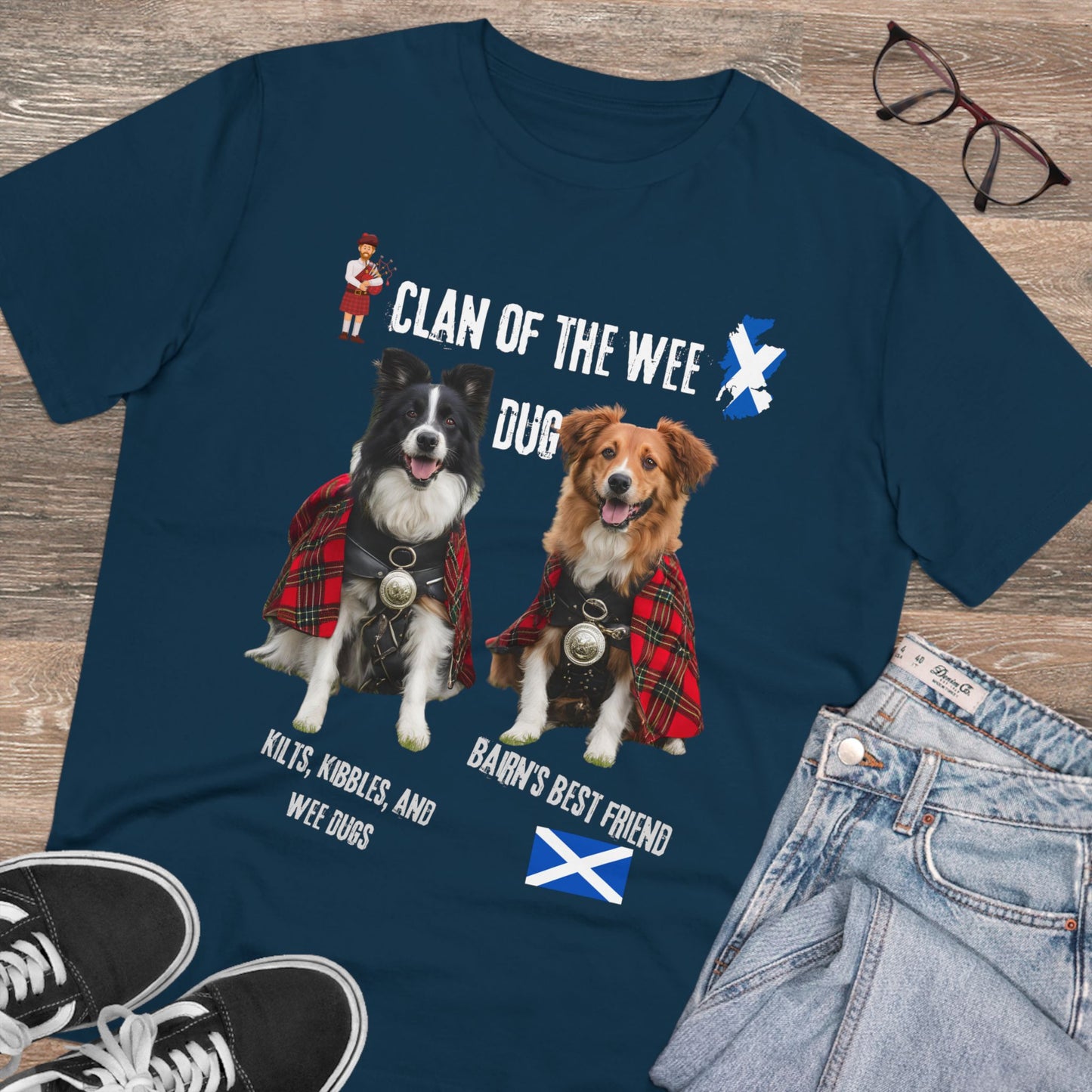 BLUE SCOTLAND DOG LOVER TSHIRT