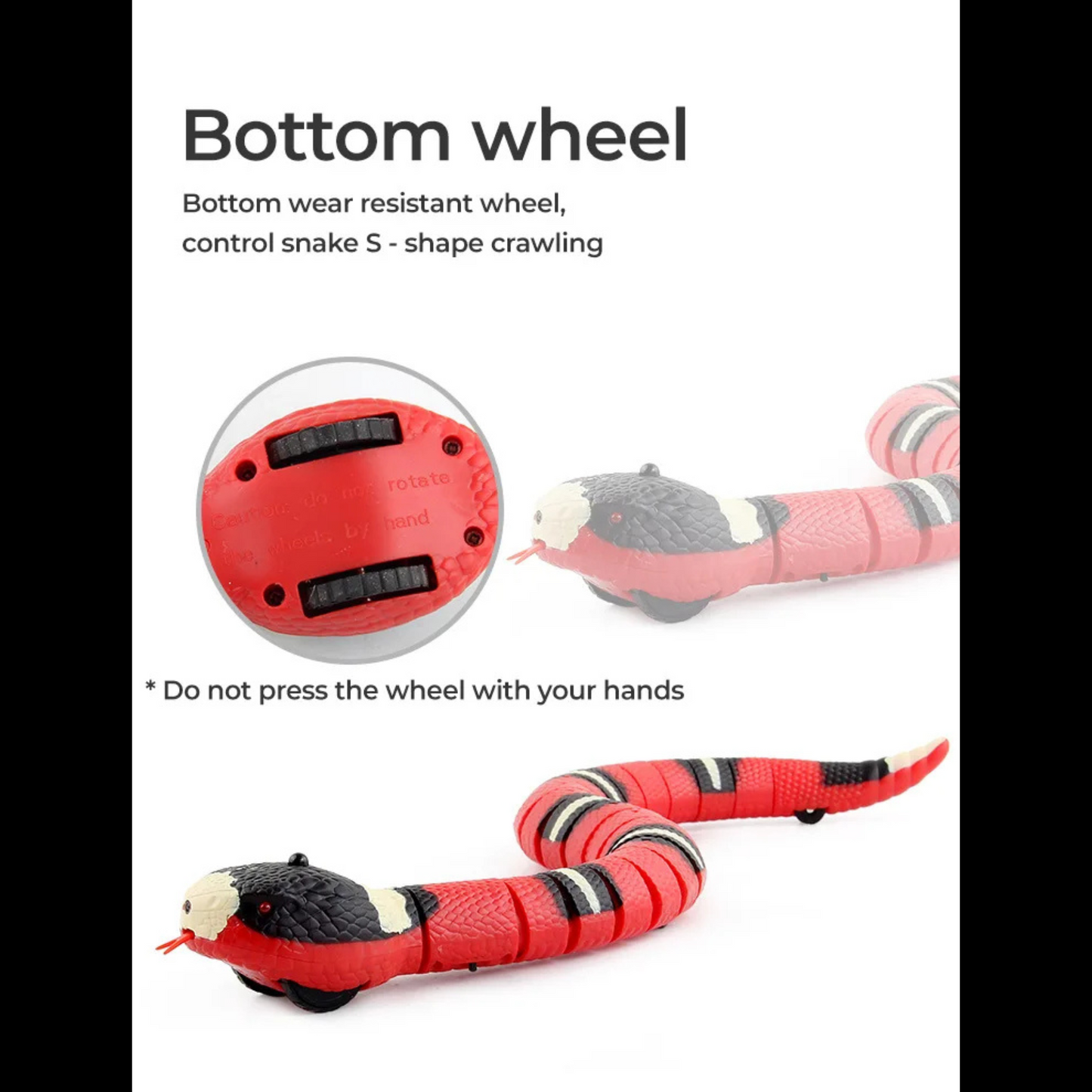 Smart Sensing Interactive Snake Toy for Cats – Endless Fun, Zero Boredom! 🐾-Sniffwaggleandwalk™