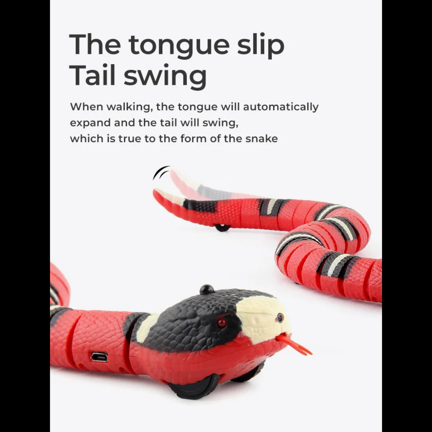 Smart Sensing Interactive Snake Toy for Cats – Endless Fun, Zero Boredom! 🐾-Sniffwaggleandwalk™
